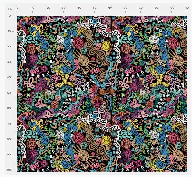 Country in colour Learning Black - 100% Bamboo