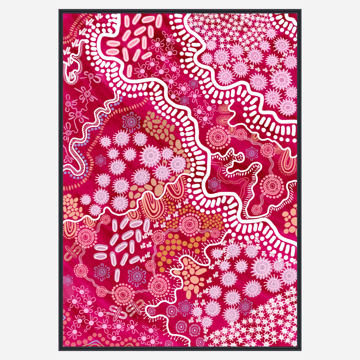 Country in colour (Pink)