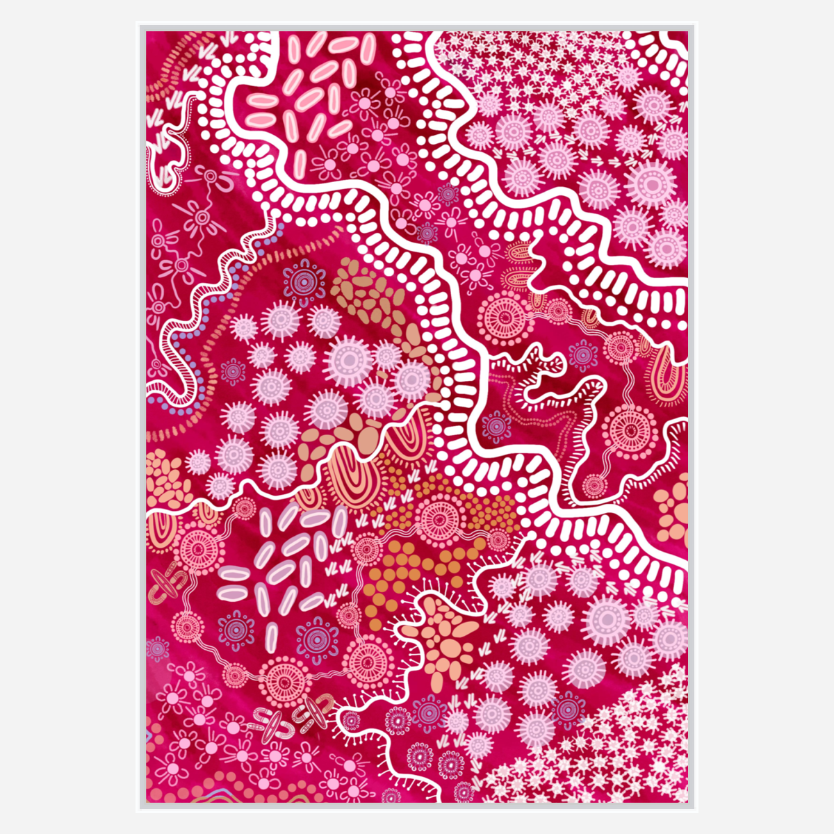 Country in colour (Pink)